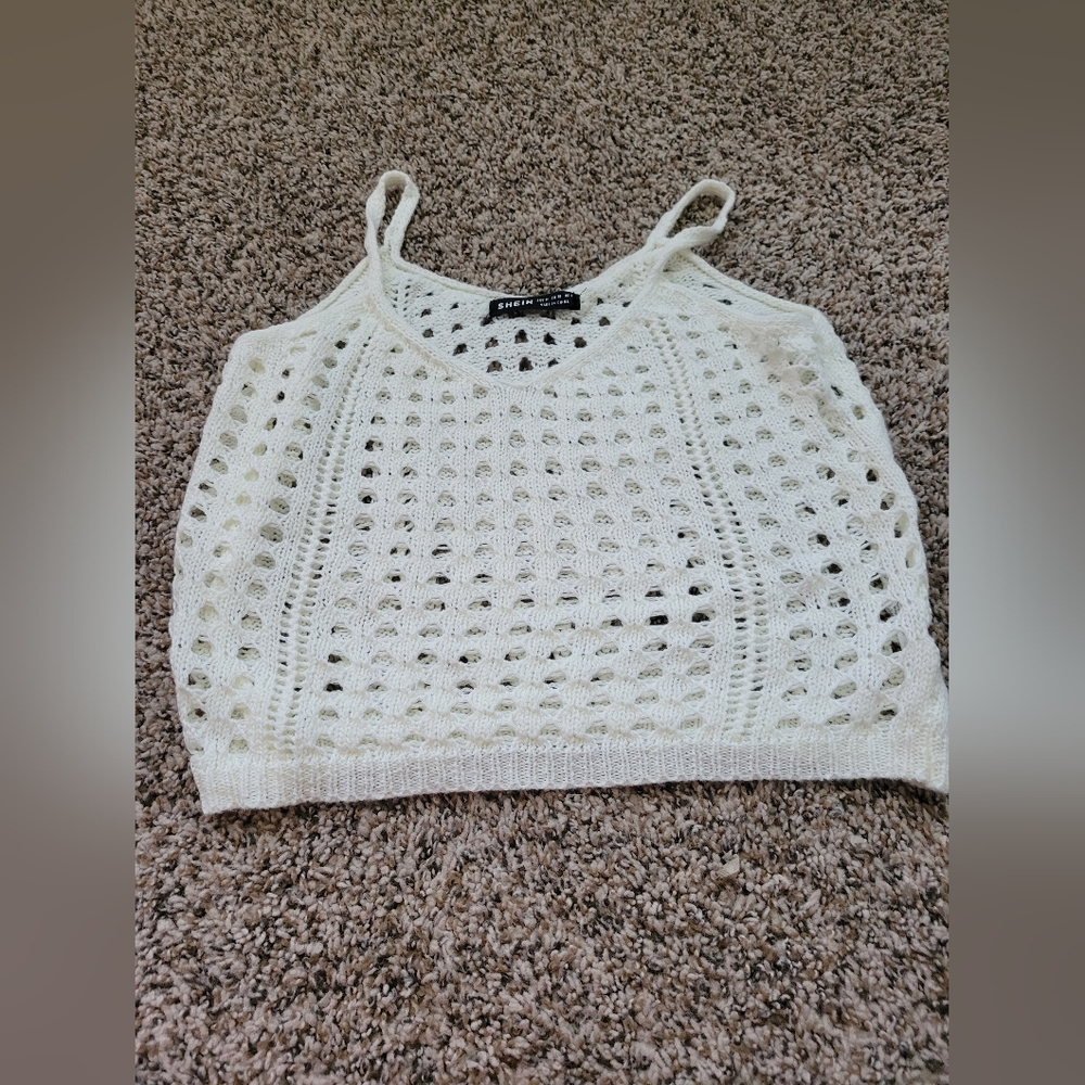 Cream Crop tank